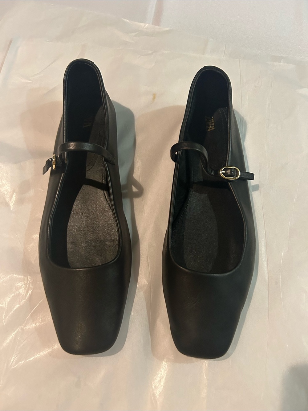 Zara Black Mary Jane Flats